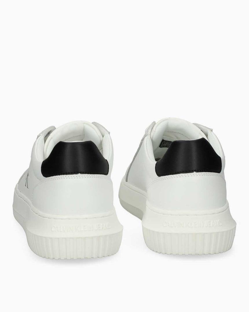 Calvin Klein Malmo Kısa Kalın Taban Mono Logo Erkek Sneaker Bright White/Black