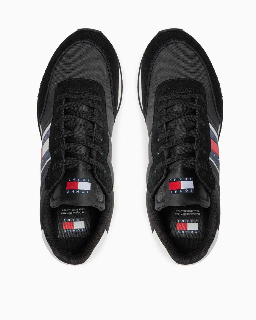 Tommy Hilfiger Runner Casual Low Top Sneakers Black