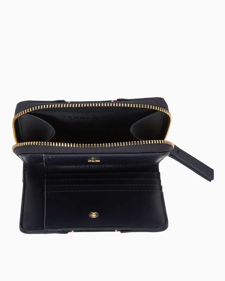 Tommy Hilfiger Legacy Şeritli Medium Cüzdan Space Blue