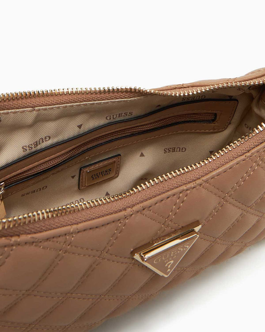 Guess Giully Zincir Detaylı Omuz Çantası Beige