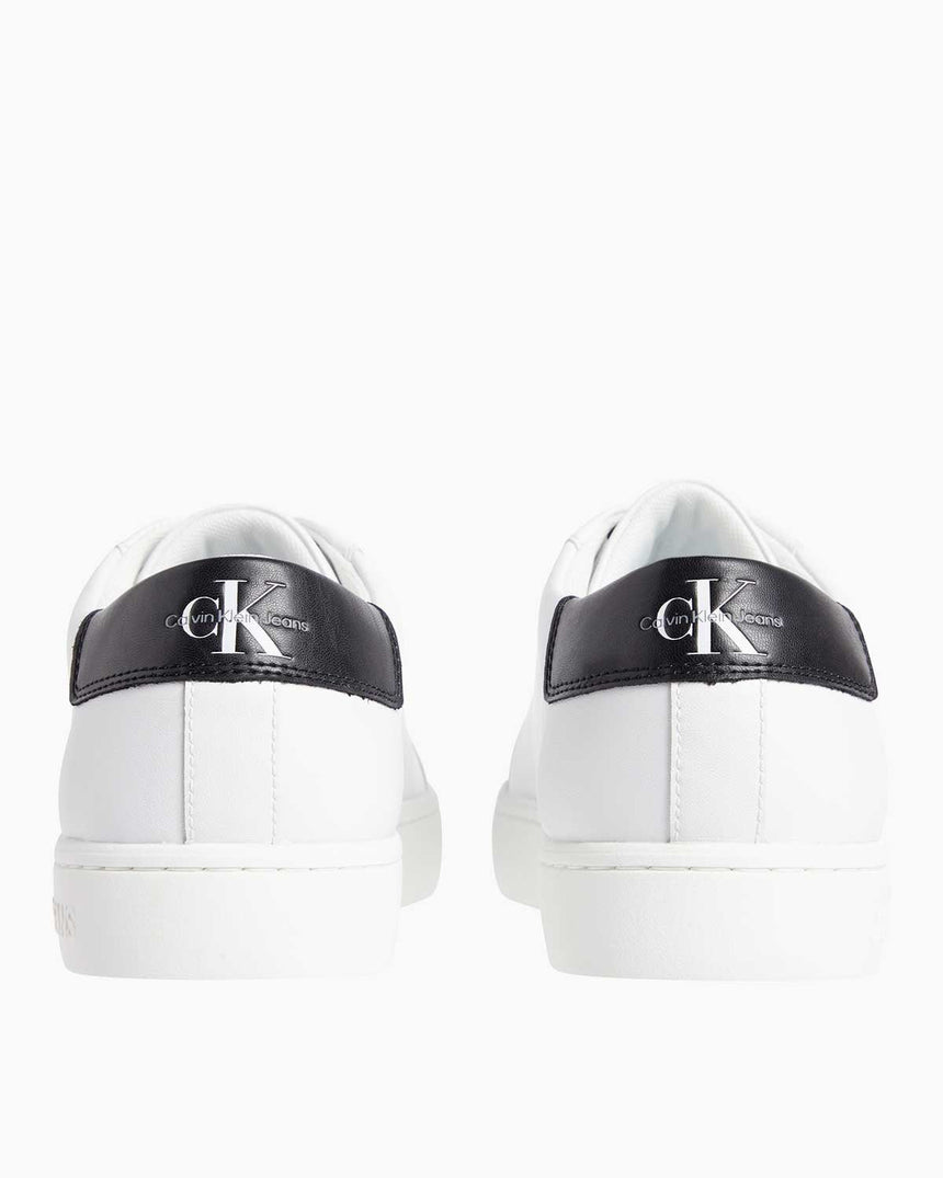 Calvin Klein Classic Cupsole Lace-Up Erkek Sneaker Bright White