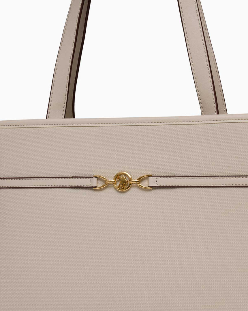 Us Polo Assn Gold Logo Detaylı Omuz Çantası Taş