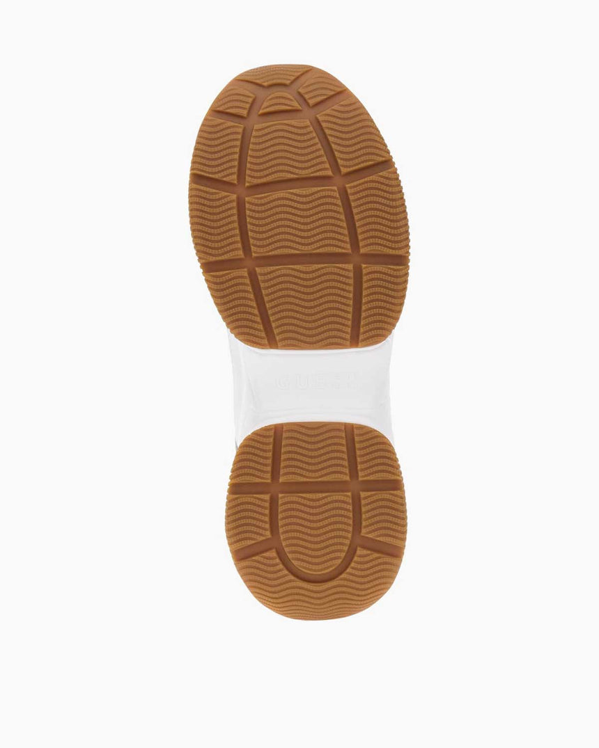 Guess Hapyy Monogram Logo Detaylı Sneaker White Brown