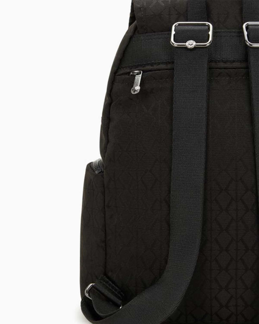 Kipling City Zip S Elevated Jacquard BLACK SIGNATURE JQ