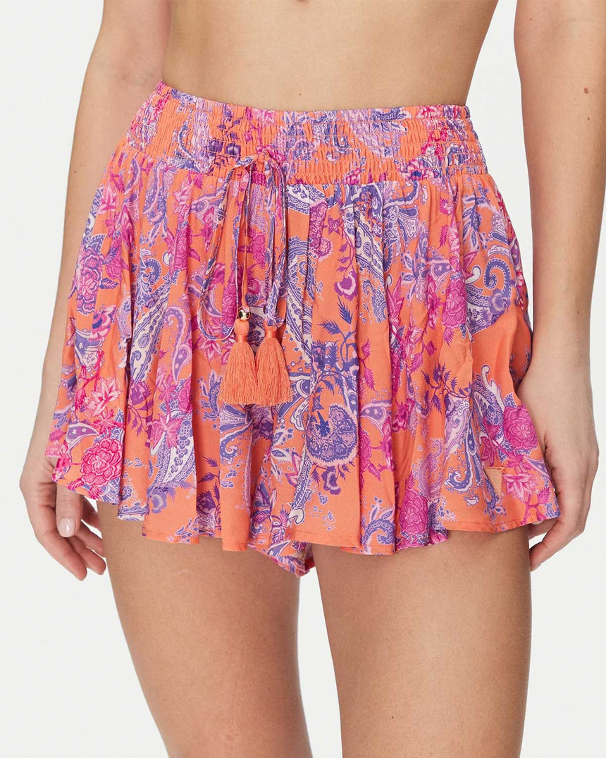 Guess Relaxed Bottoms Şort Ethnic Paisley Peach