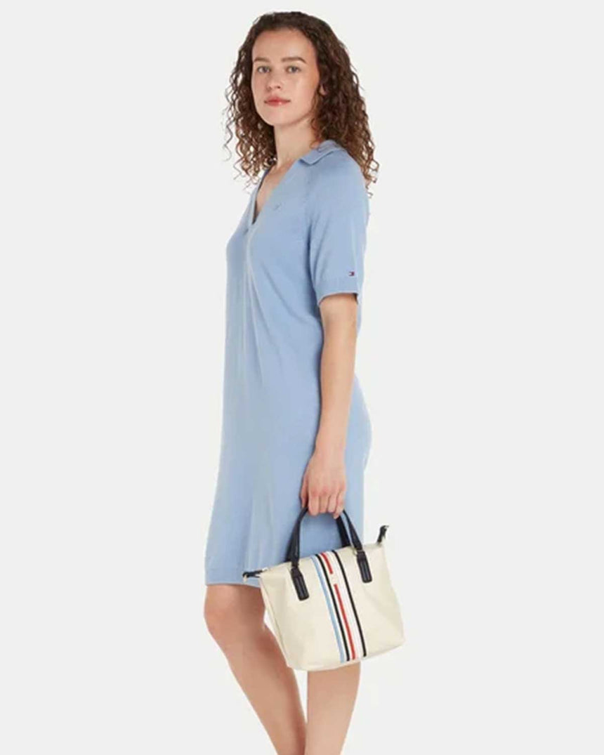 Tommy Hilfiger Poppy Small Tote Çapraz Askılı Çanta Beige