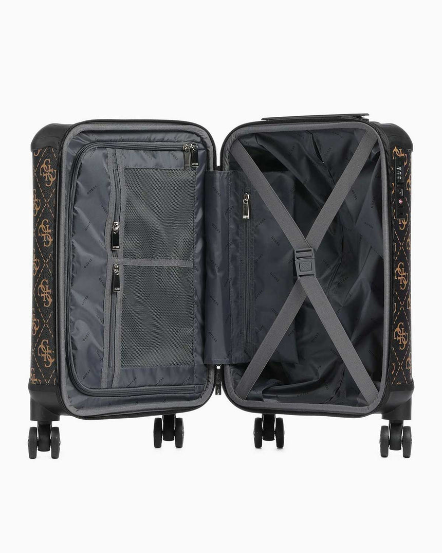 Guess Berta Travel Monogram Büyük Boy Valiz