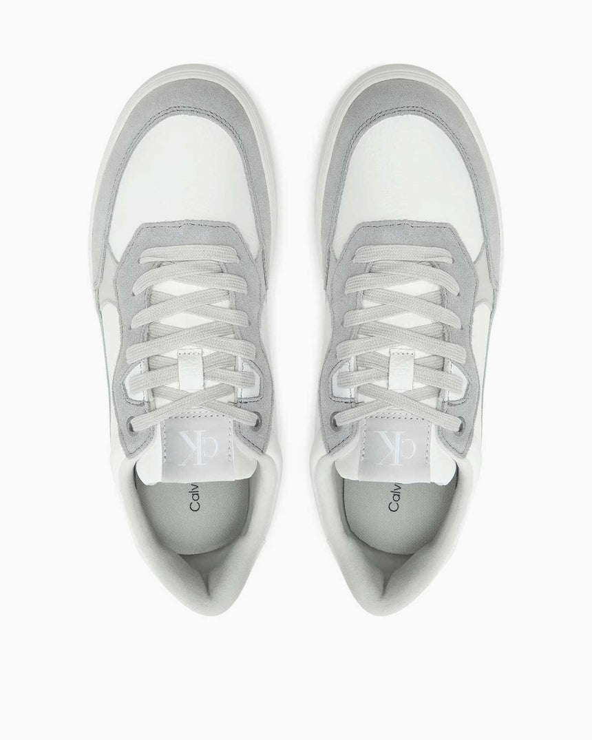 Calvin Klein Classic Cupsole Low Top Sneaker White/Oyster Mushroom/Formal Grey