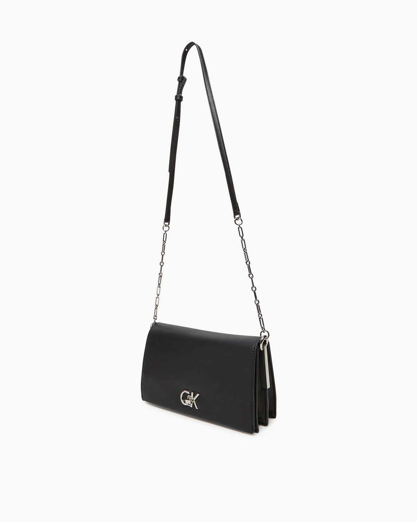 Calvin Klein Kadın Kilitlemeli Değiştirilebilir Çapraz Askılı Mini Çanta Black