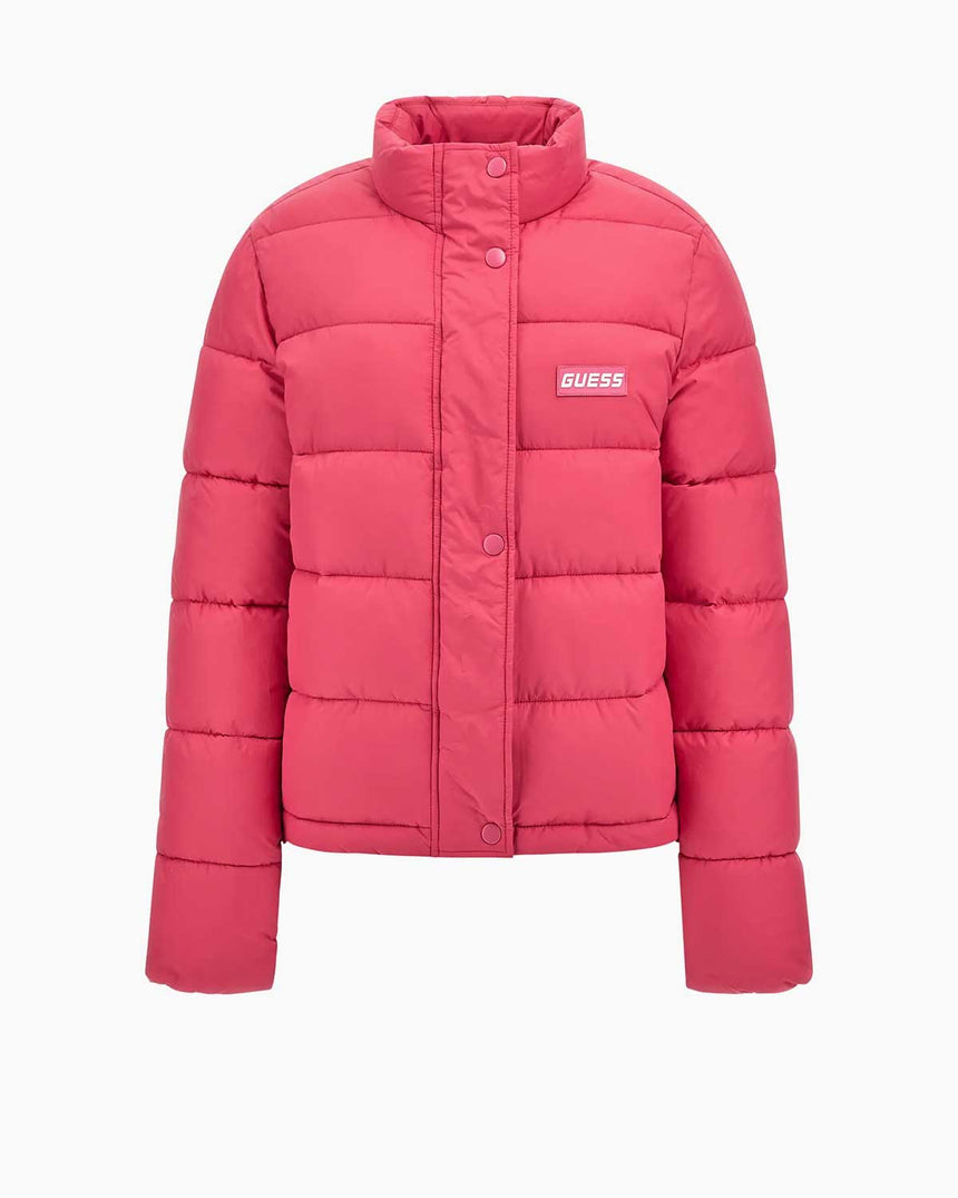Guess Bertina Light Puffer Şişme Mont Pink Punch