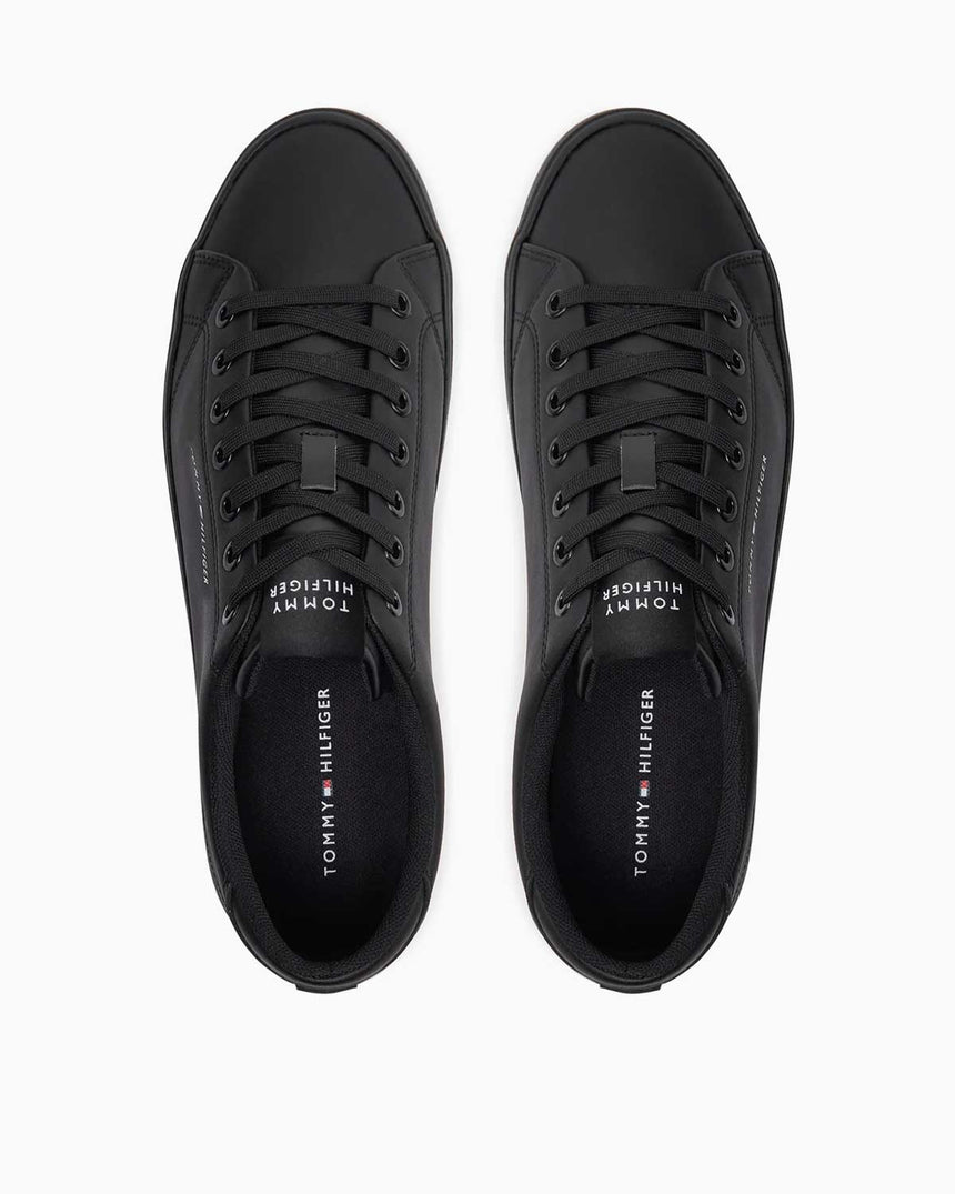 Tommy Hilfiger Leather Low Top Sneakers Black
