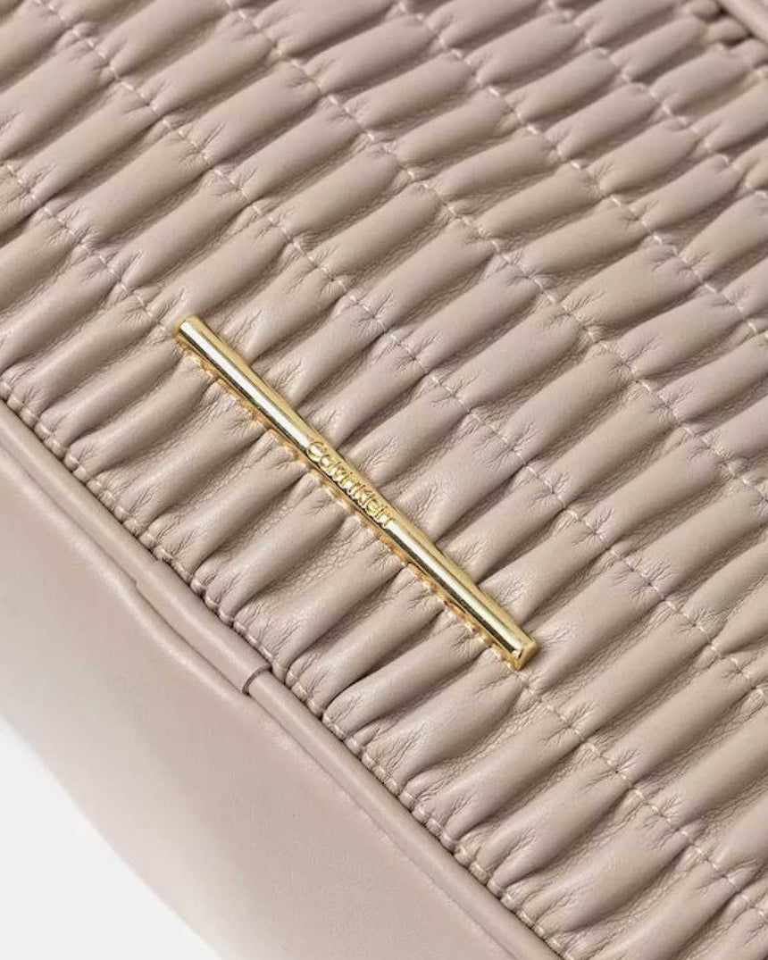 Calvin Klein Kırma Dantelli Camera Bag Kadın Çapraz Askılı Çanta Teal Slate