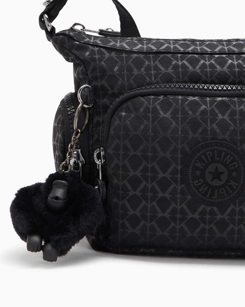 Kipling Gabbie Mini Basic Plus Çapraz Askılı Çanta Signature Emb