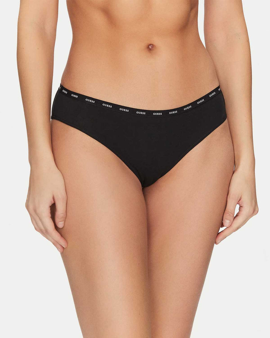 Guess 3Pack Basic Brief Logolu Külot Pink White Black Com