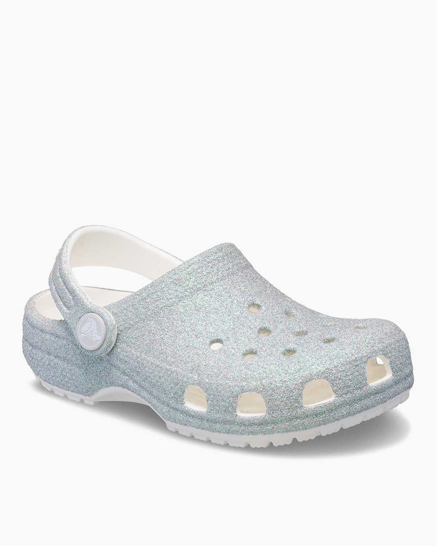 Crocs Classic Iridescent Glitter Terlik White