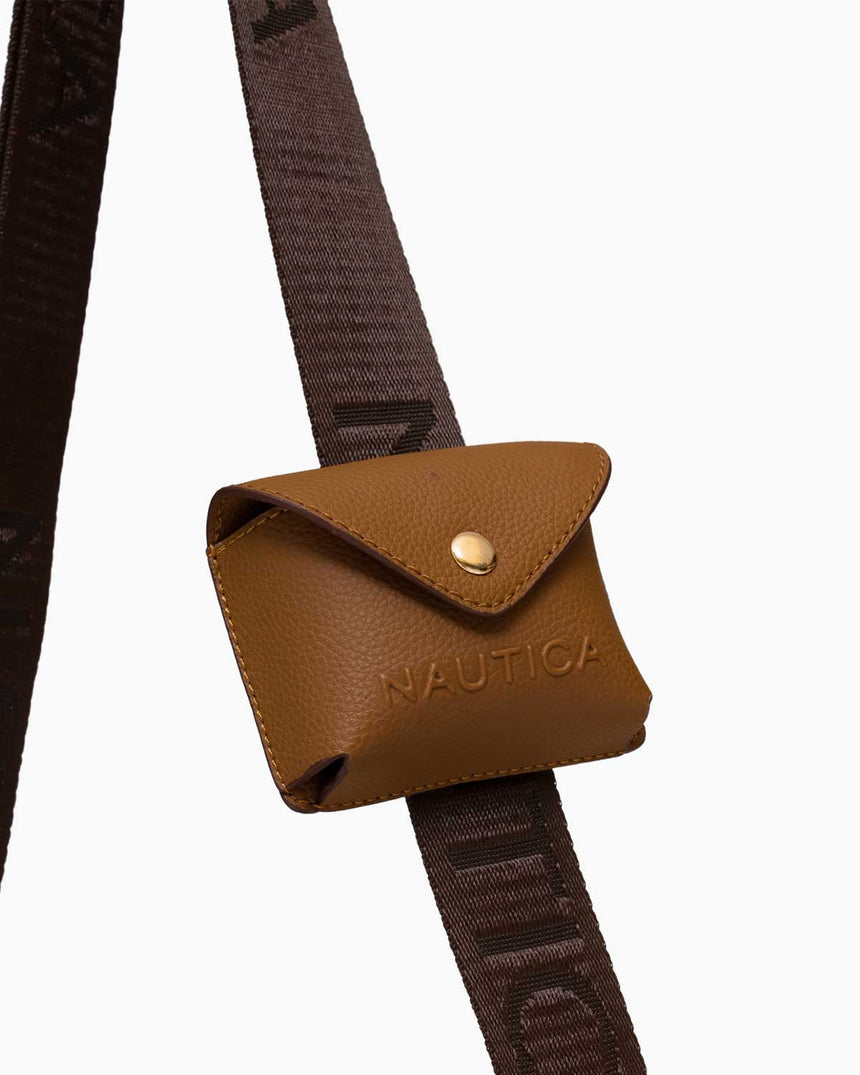 Nautica Mini Cüzdan Detaylı Çapraz Askılı Çanta Taba