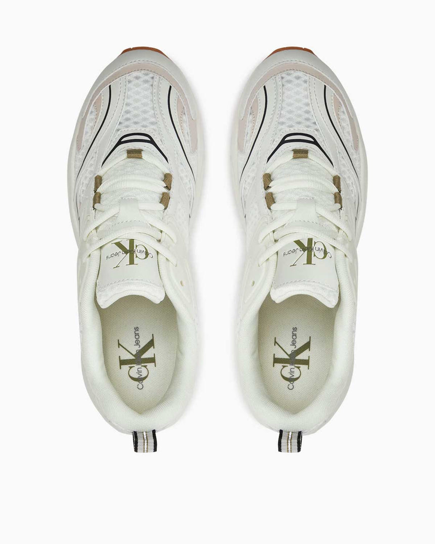 Calvin Klein Retro Tennis Low Top Sneakers Icicle/Eggshell/Black