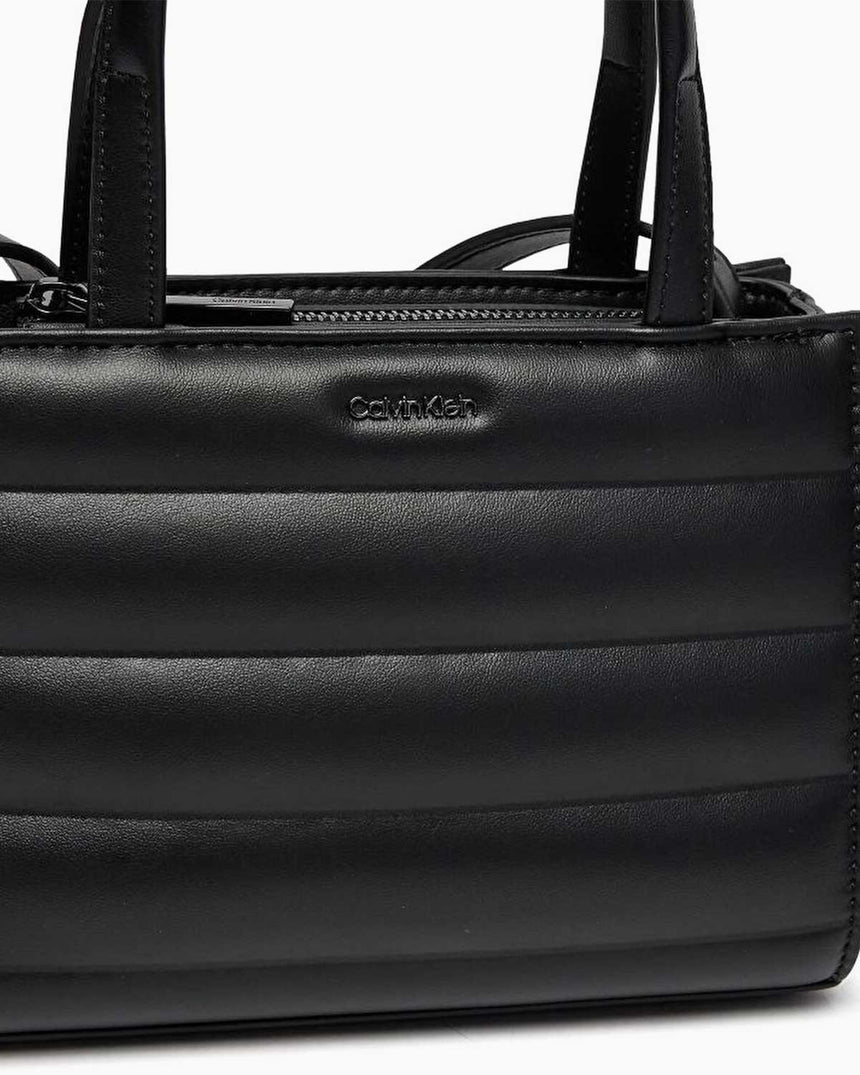 Calvin Klein Line Ouilt Mini tote El Çantası CK Black