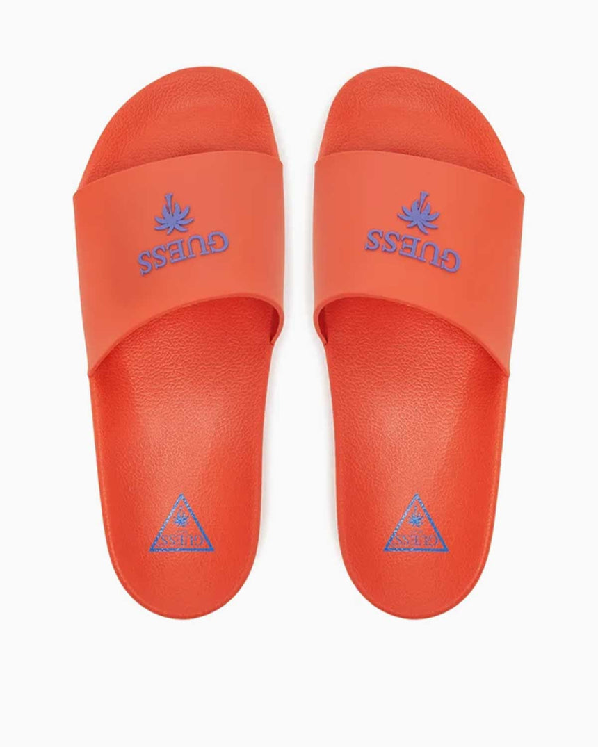 Guess Logo Yazılı Terlik Blaze Orange