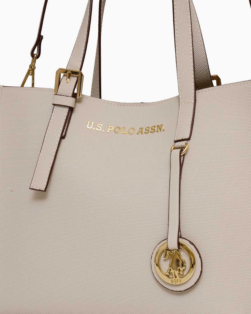 Us Polo Assn Logo Detaylı Aksesuarlı El Çantası Taş