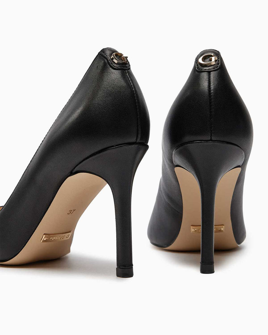 Guess Dabbey Deri Topuklu Stiletto Black