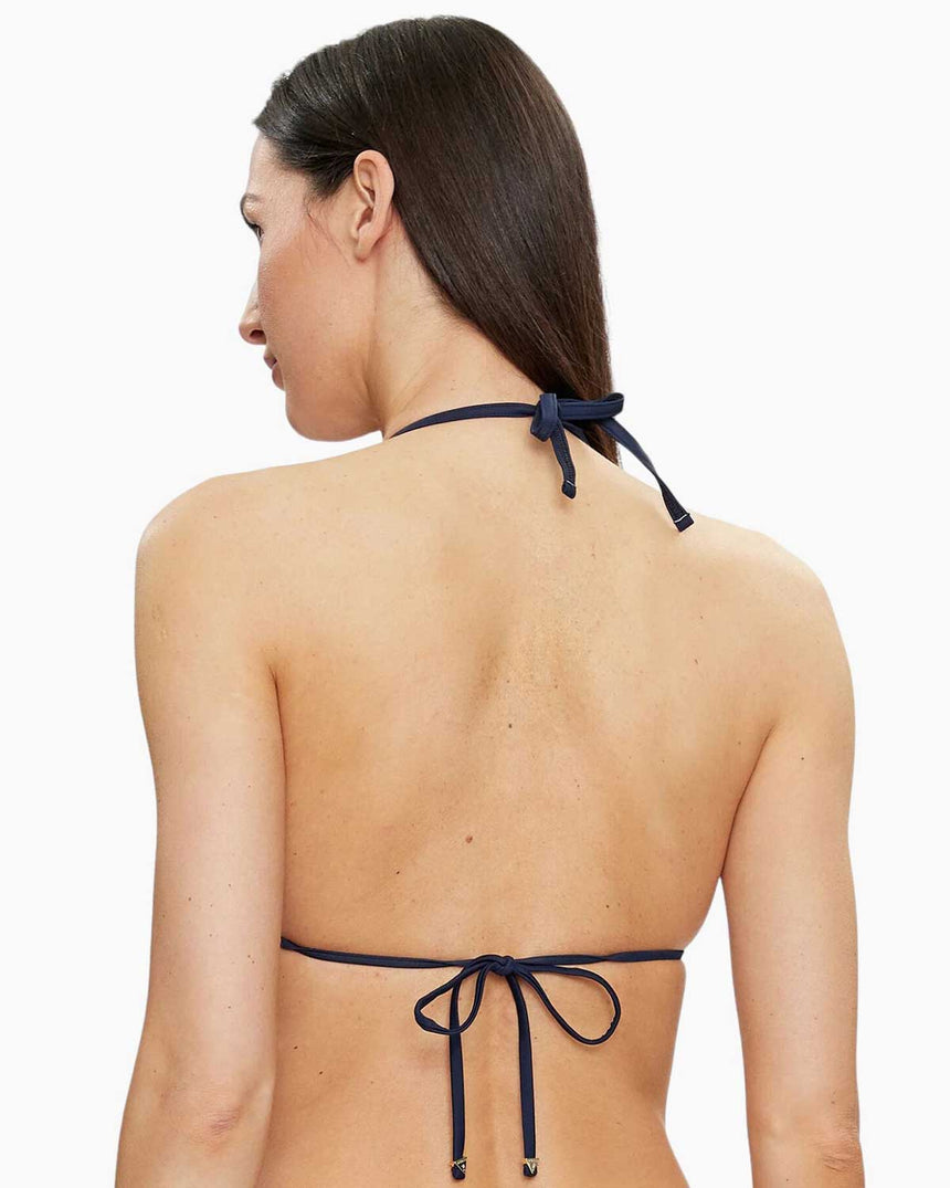 Guess Removable Padded Logolu Bikini Üstü Gj Double Layer Blue