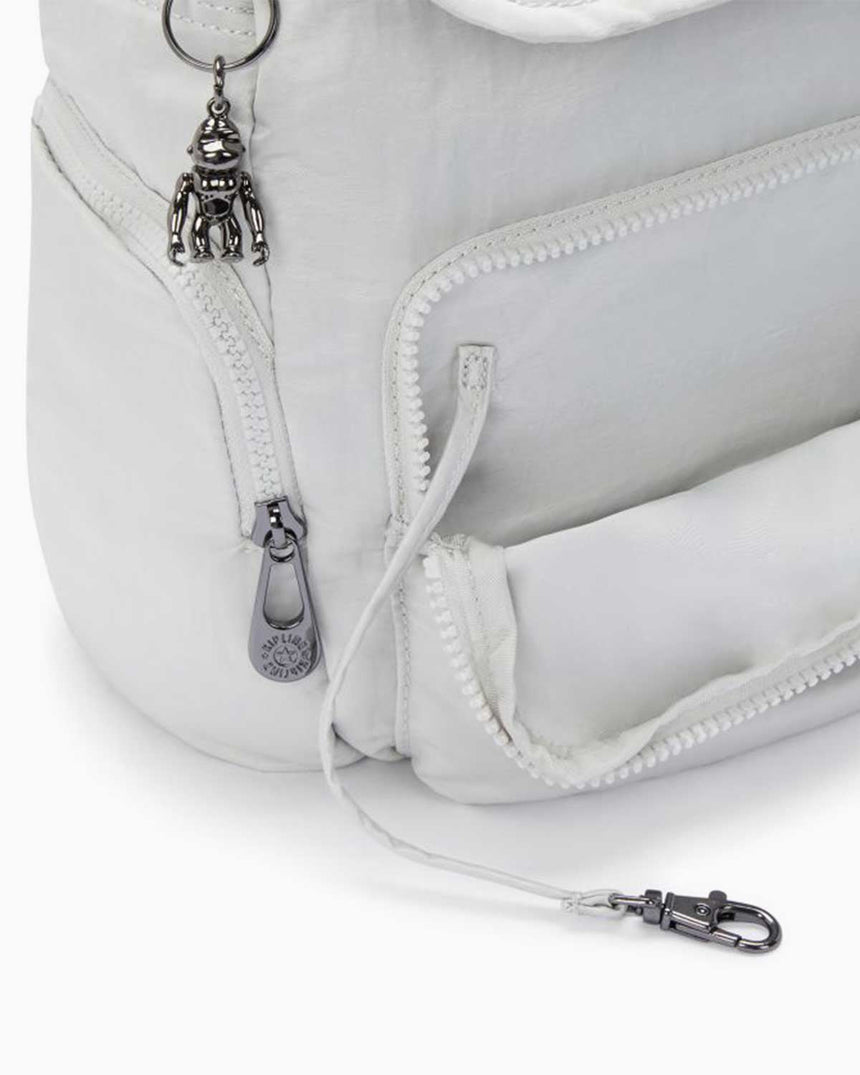 Kipling City Zip S Basic Elevated Sırt Çantası Silver Night
