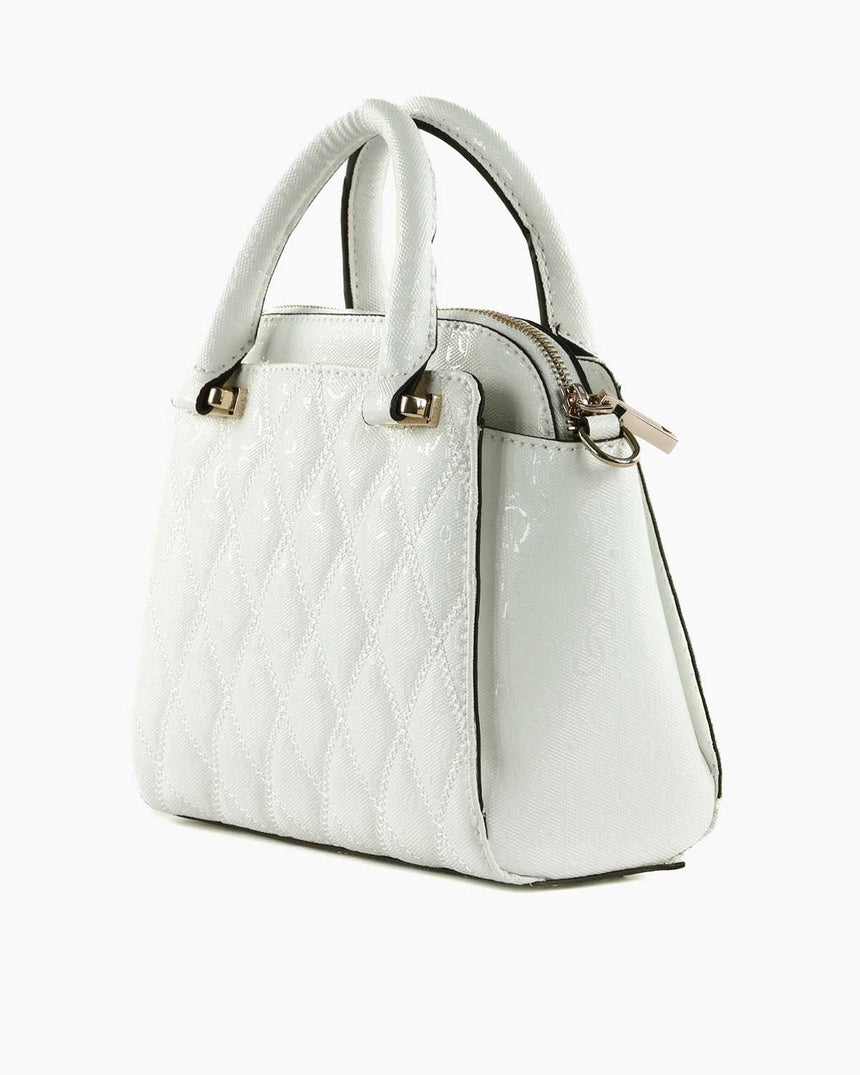 Guess Small Satchel Omuz Çantası White