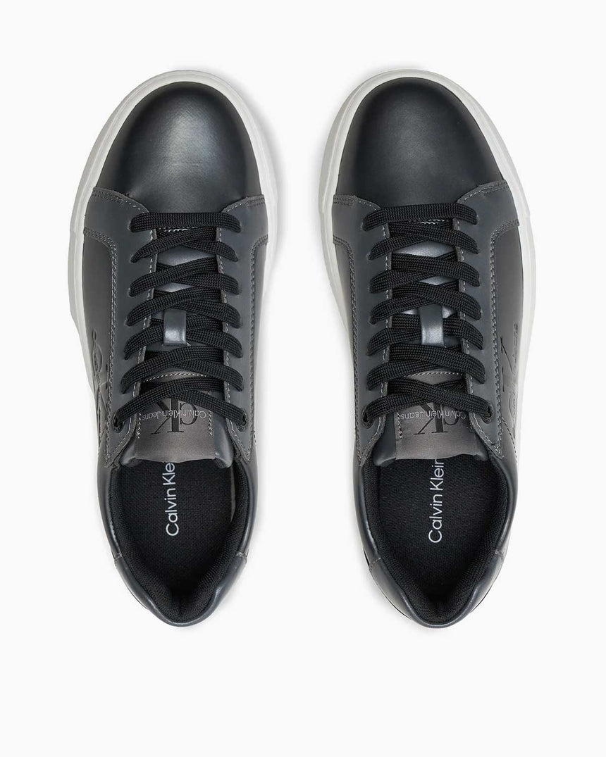 Calvin Klein Chunky Cupsole Lace Up Snekaers Black/White