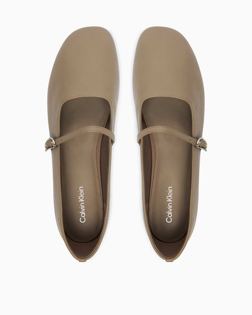 Calvin Klein Tess Oblique Kadın Balerin Ayakkabı Desert Taupe