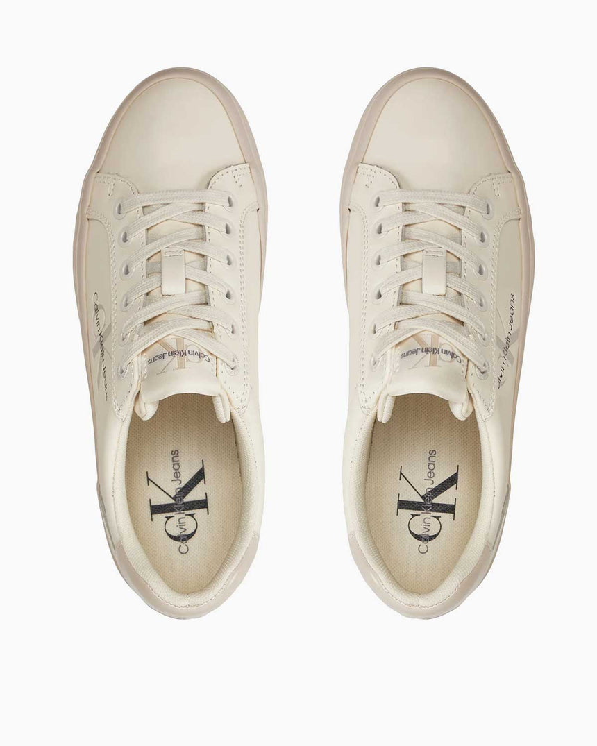 Calvin Klein Flatform Lace Up Sneakers Creamy White/Eggshell