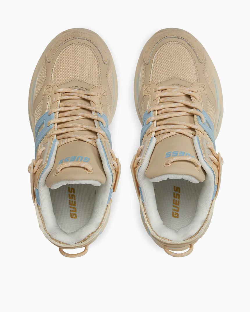 Guess Belluna Runner Sneaker Beige Blue