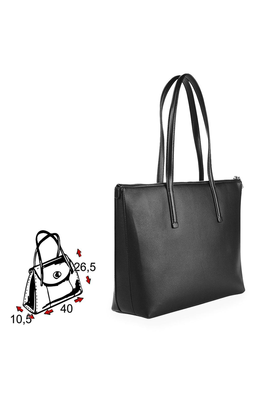 Calvin Klein Kadın Shopper Md Tote Omuz Çantası CK Black