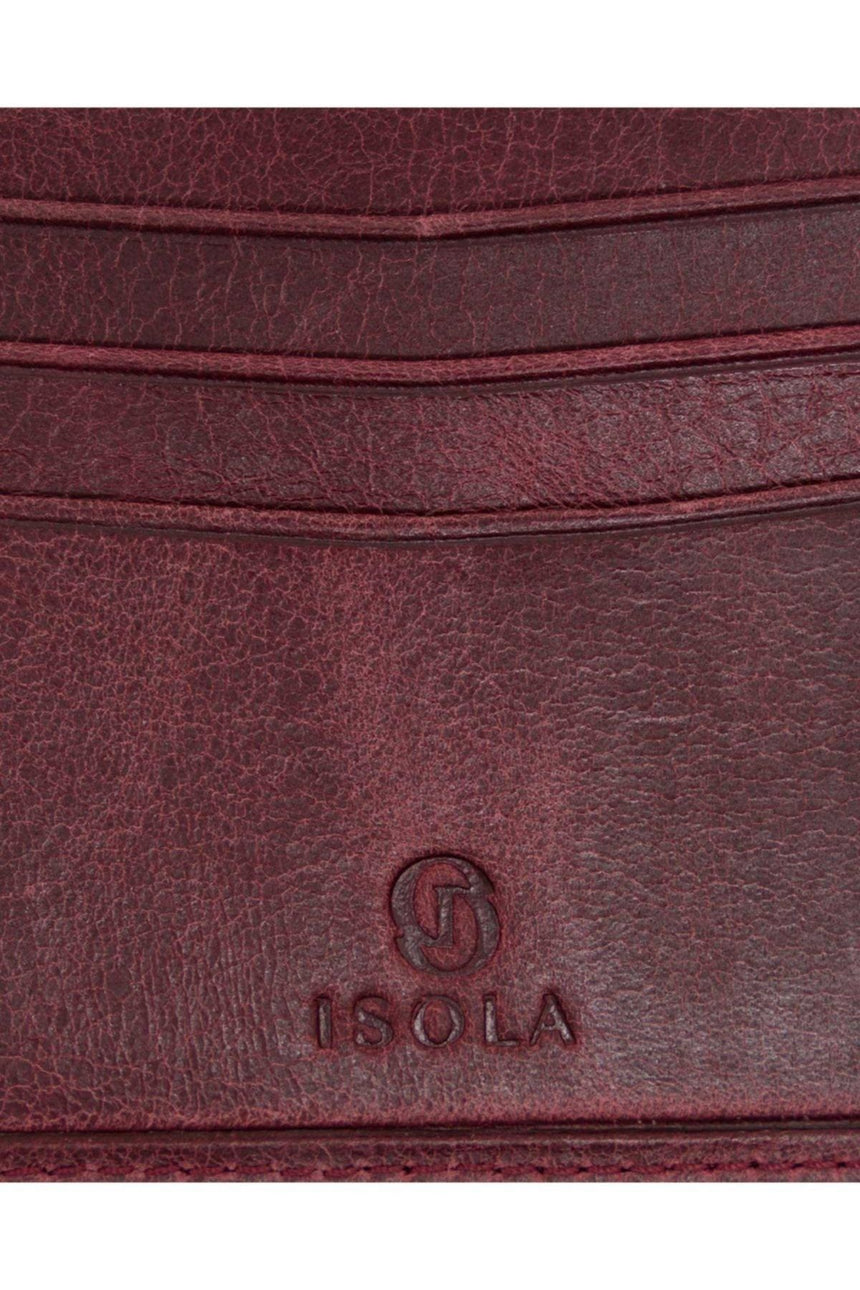 Isola Lionel Erkek Hakiki Deri Cüzdan Bordo