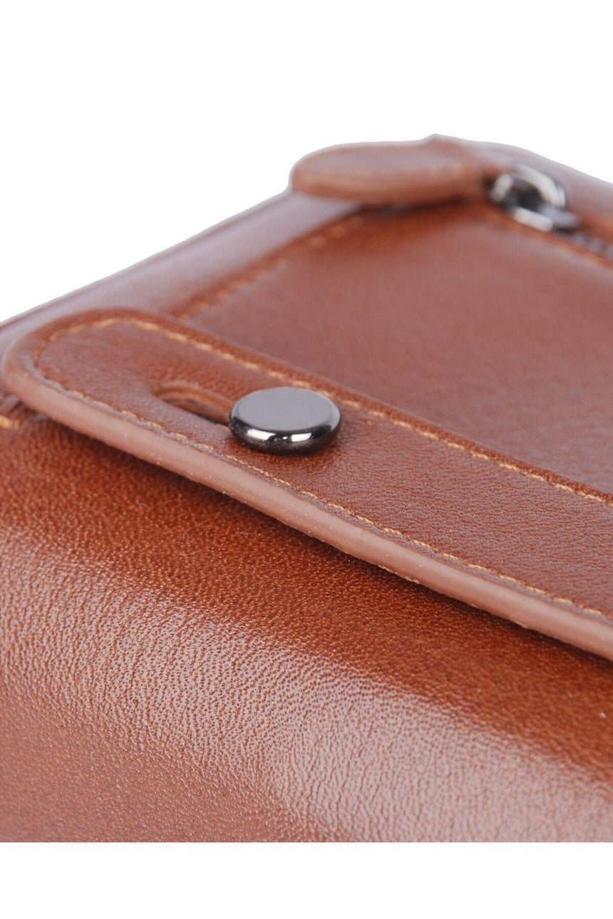 Grande Çok Gözlü Büyük Boy Kadın El Portföyü Taba