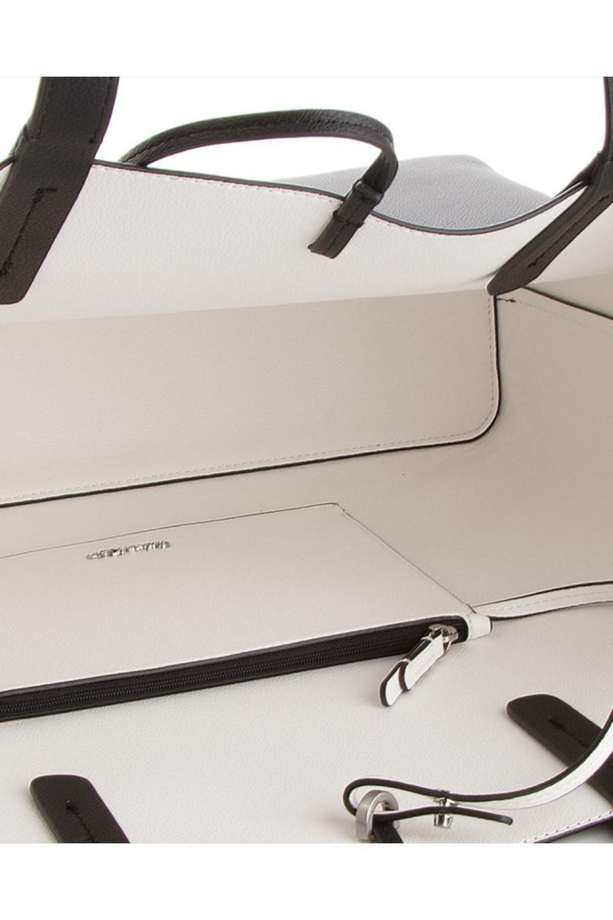 Calvin Klein Ck Reversible Kadın Omuz Çantası Black / Dusted Ivory