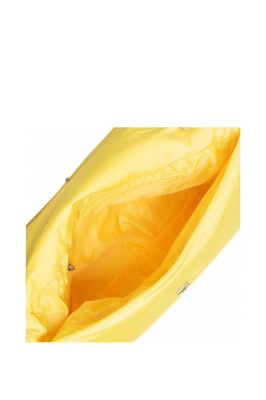 Calvin Klein Roped Shoulder Bag Nylon Kadın Omuz Çantası Magnetic Yellow