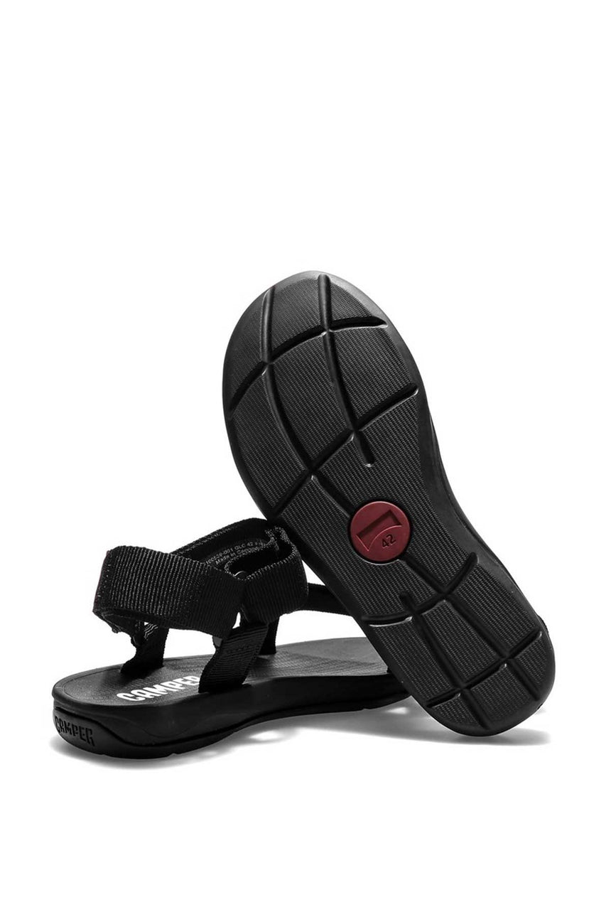 Camper Webbing Negro/Rematch Negro Erkek Sandalet