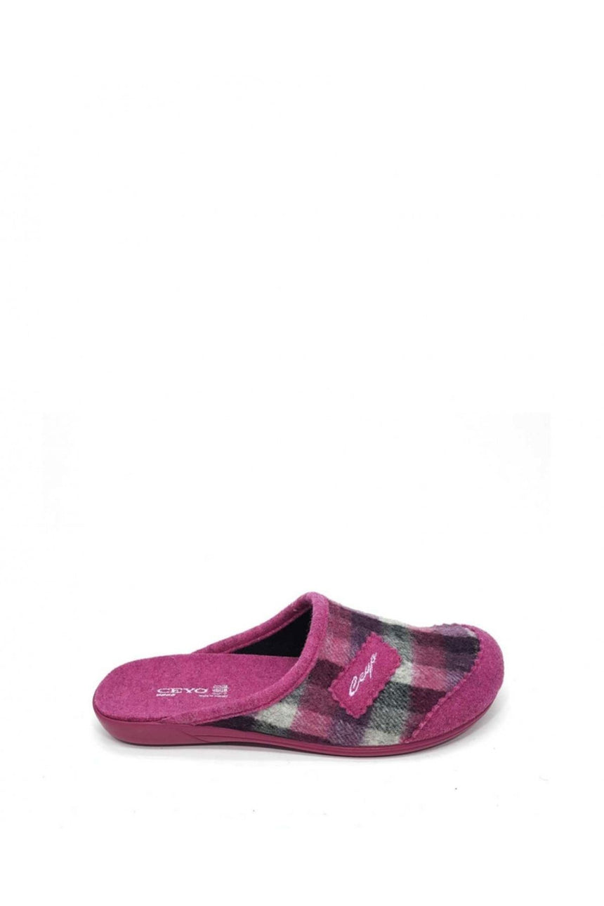 Ceyo Natural Wool Felt Terlik Pembe