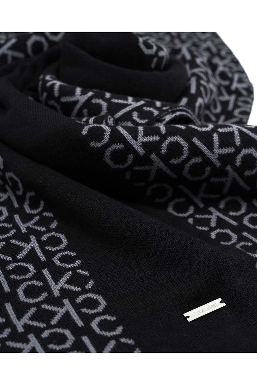 Calvin Klein Erkek Atkı Ve Bere Takımı Black