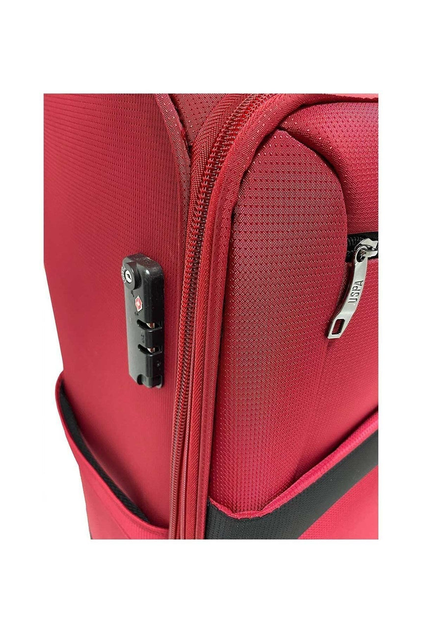 Us Polo Assn Orta Boy Kumaş Valiz Renkli