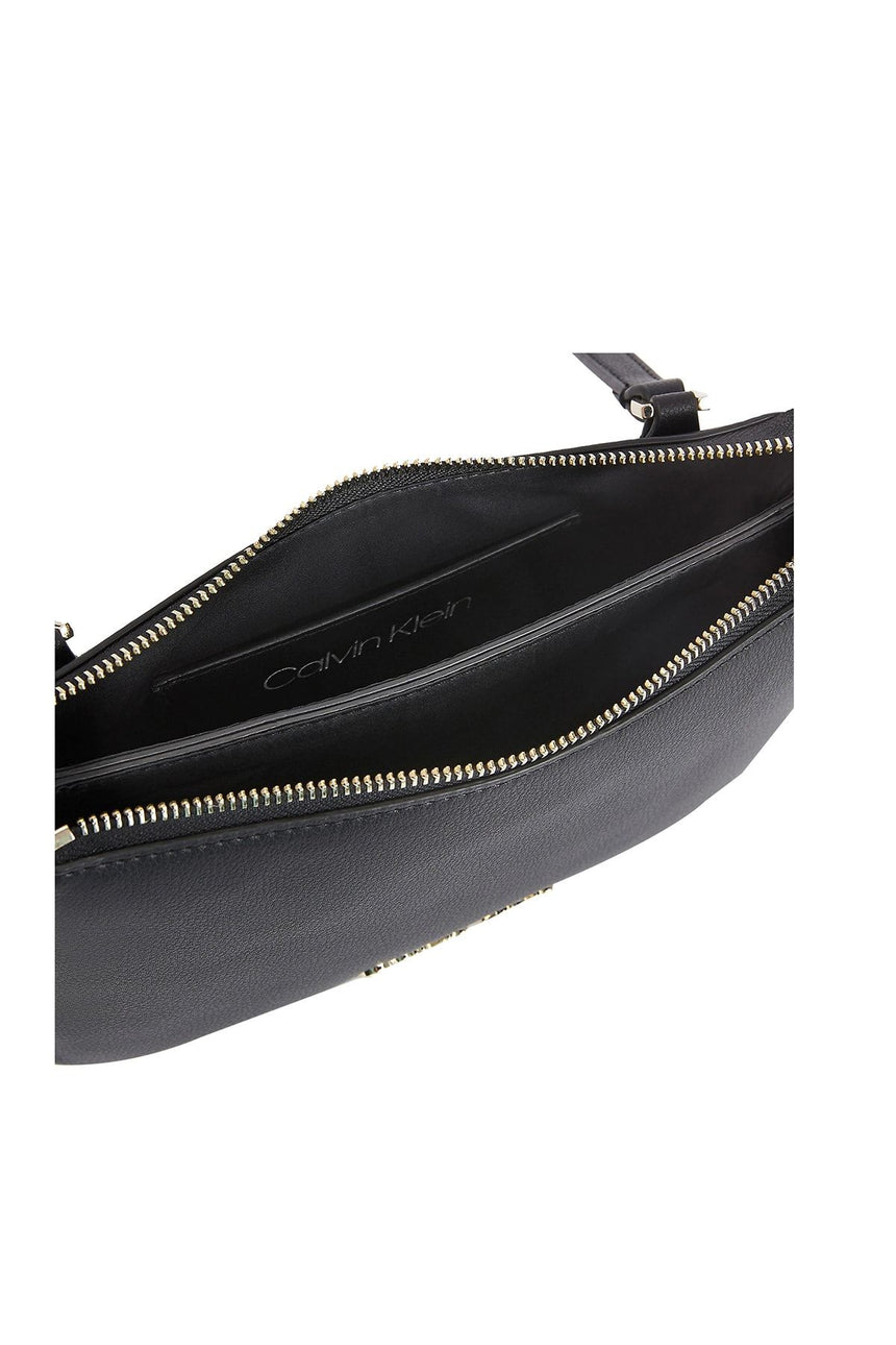 Calvin Klein Kadın Ew Crossbody Double Crossovers Çapraz Askılı Çanta Black