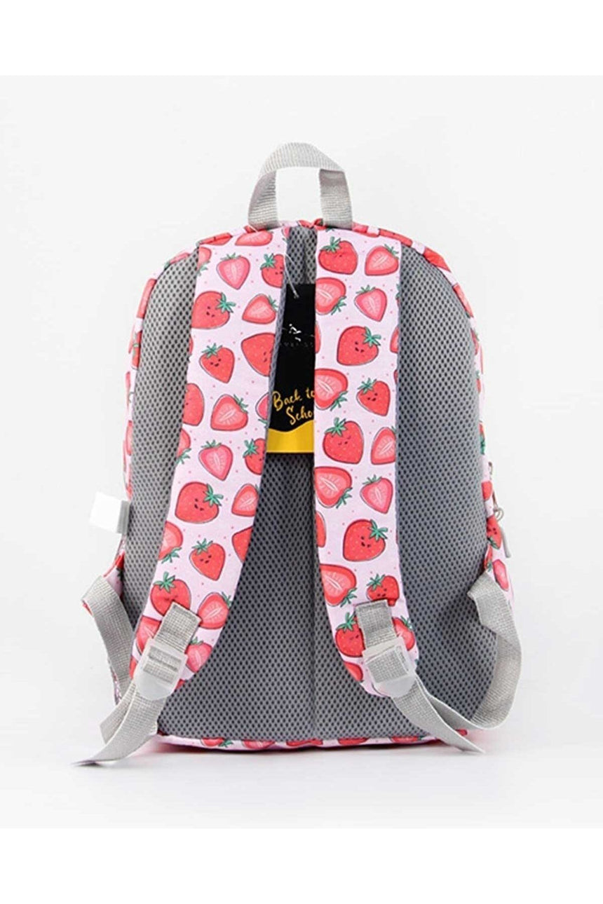 Cambridge Polo Club Üçlü Okul Çantası Seti Pembe - Çilekli