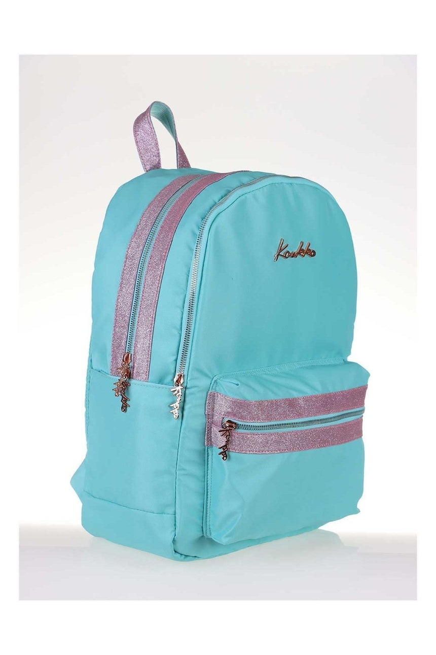 Kaukko Kız Magical Simli Sırt Çantası Turkuaz