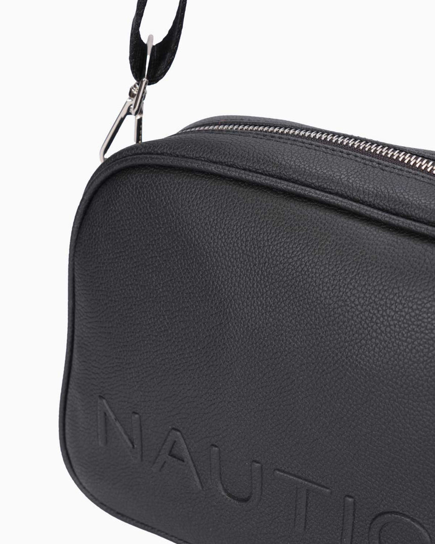 Nautica Mini Cüzdan Detaylı Çapraz Askılı Çanta Siyah