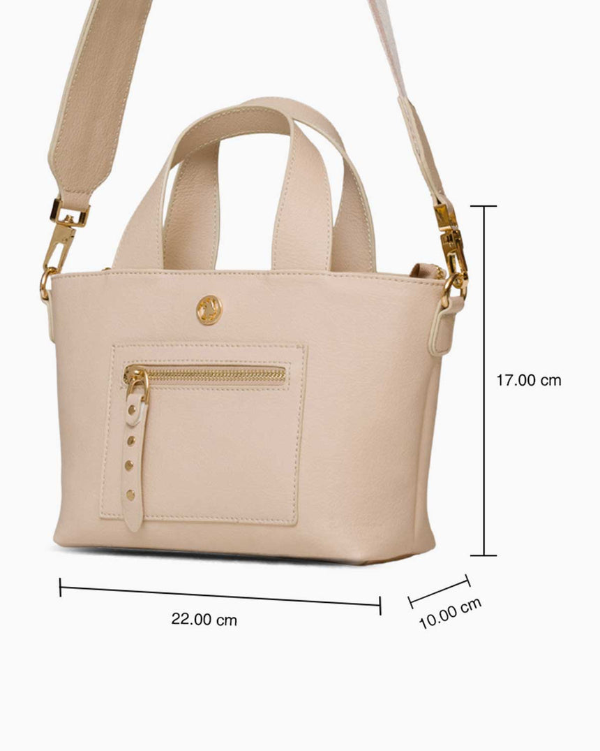 Us Polo Assn Logo Detaylı Çapraz Askılı Çanta Bej