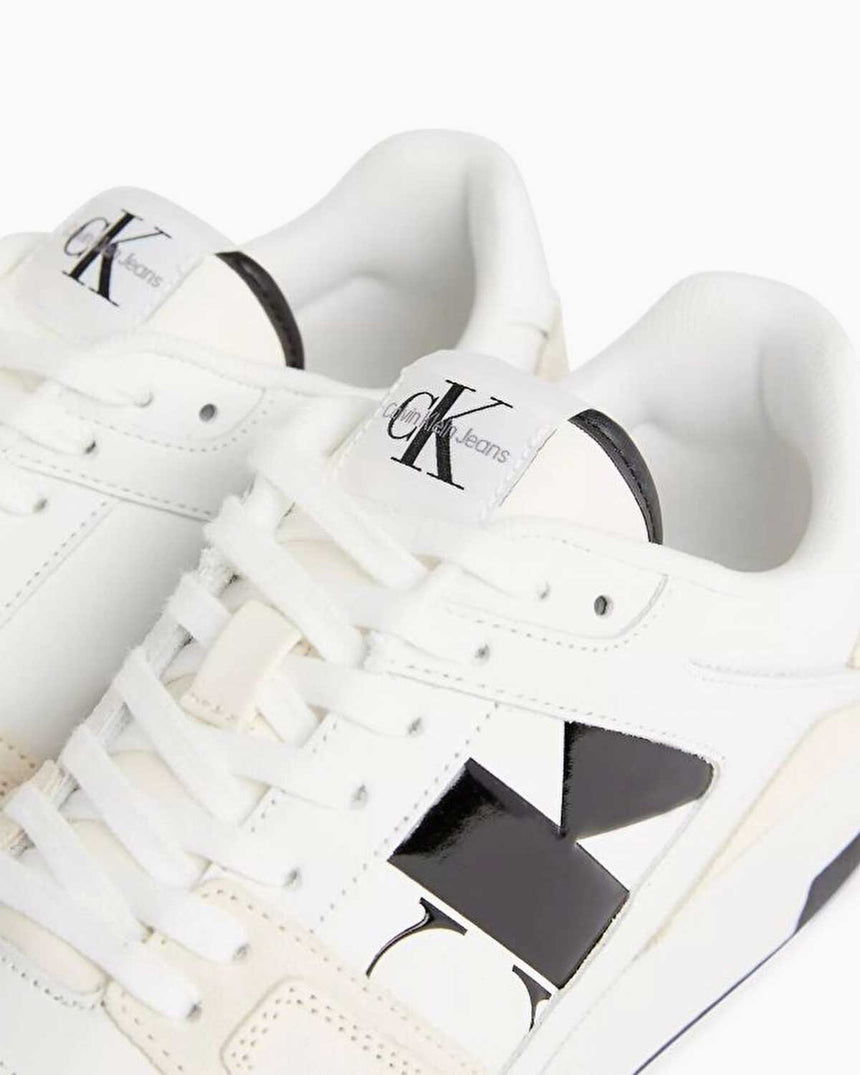 Calvin Klein Basket Cupsole Low Top Sneakers Bright White/Creamy White/Black
