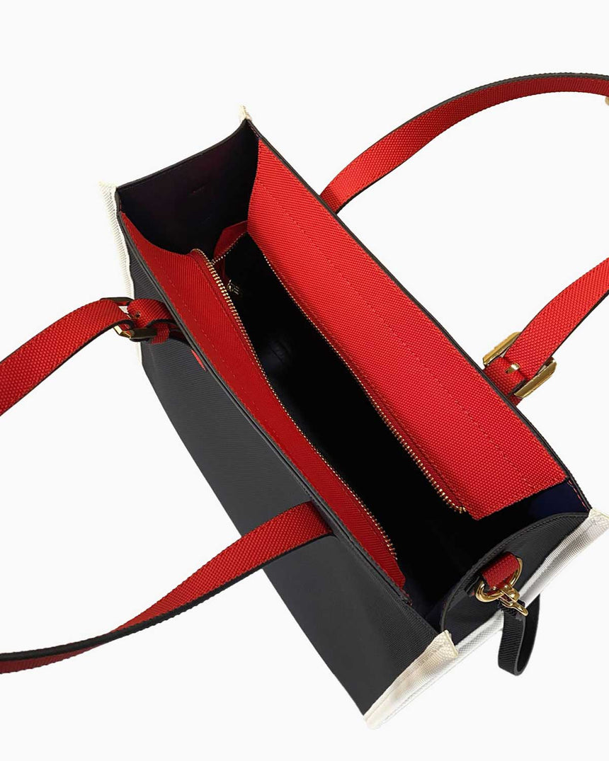 Us Polo Assn Logo Detaylı Aksesuarlı El Çantası Lacivert - Kırmızı