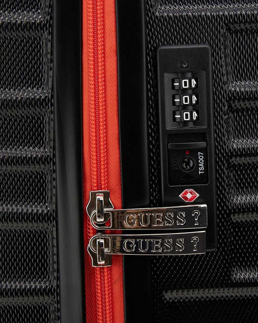 Guess Le Disko 18 In 8-Whe Travel Kabin Boy Valiz Black