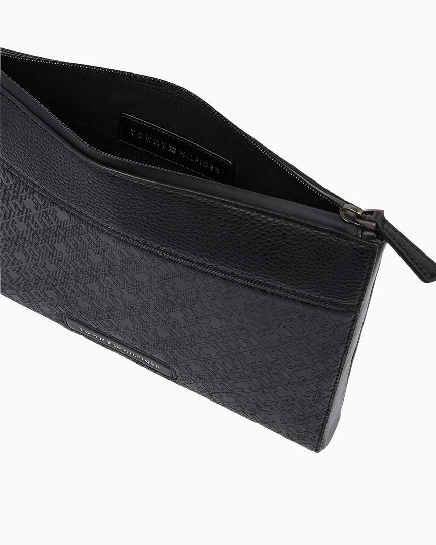 Tommy Hilfiger Monogram Pouch Portföy Çantası Black